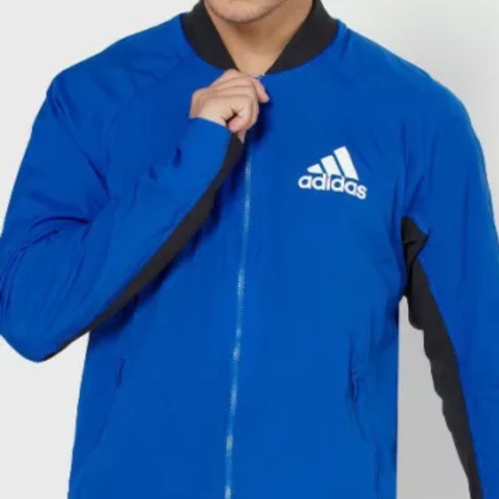 Adidas VRCT Light Multi Sport Full Zip Blue Jacket FL3590 Men's Size S NWT